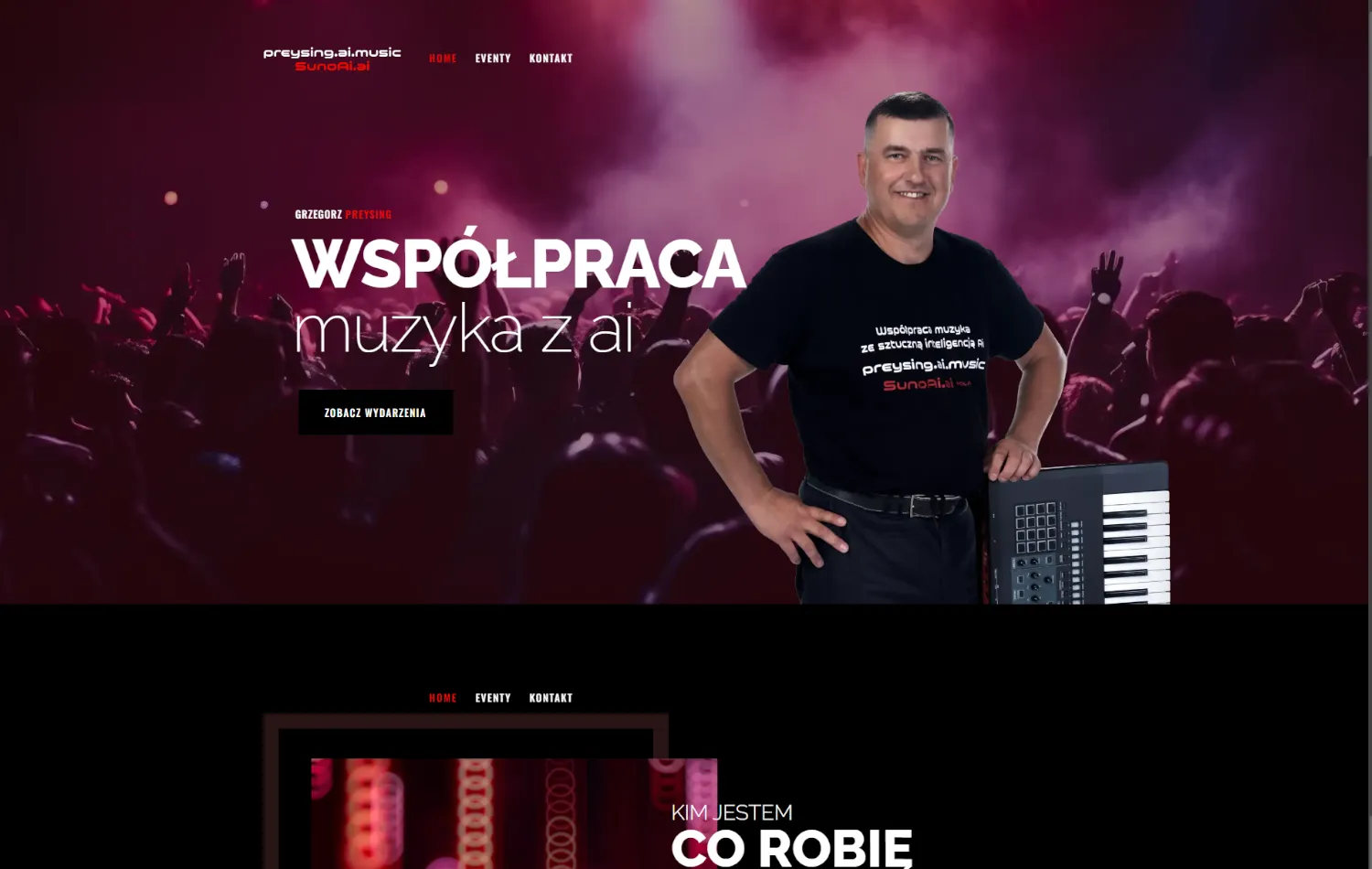 Website example preysing.ai.music